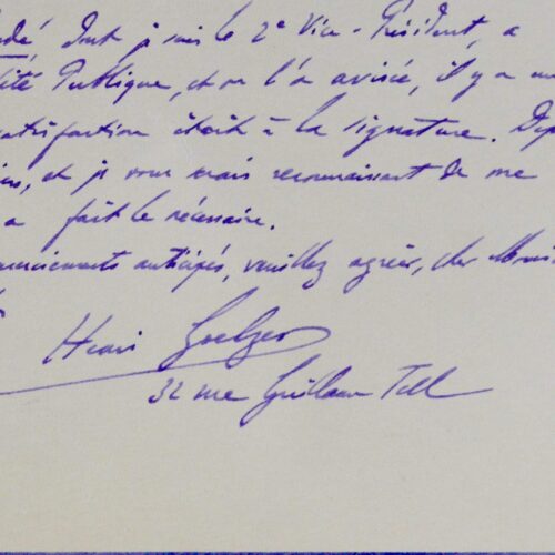 4 lettres du latiniste et helléniste Henri Goelzer