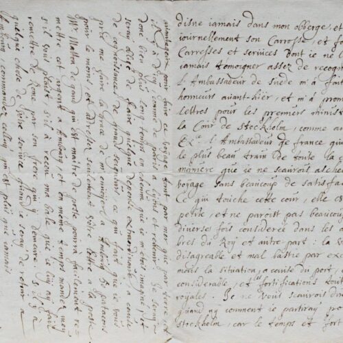 Un émissaire français rencontre le roi Christian V de Danemark à Copenhague, en 1675