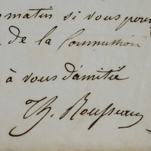 Théodore Rousseau à Chérot : lettre d'un peintre de l'école de Barbizon à un autre