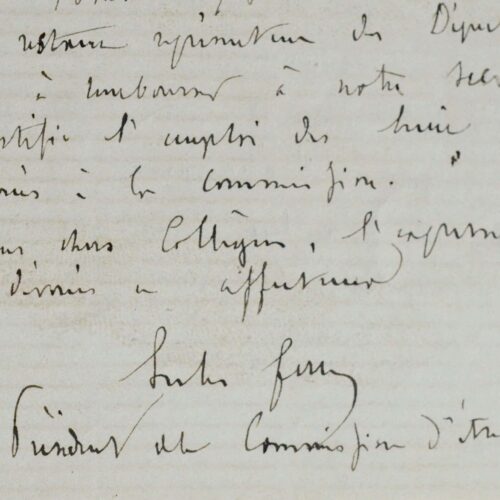Jules Ferry rend compte avec précision de son voyage en Algérie en 1892