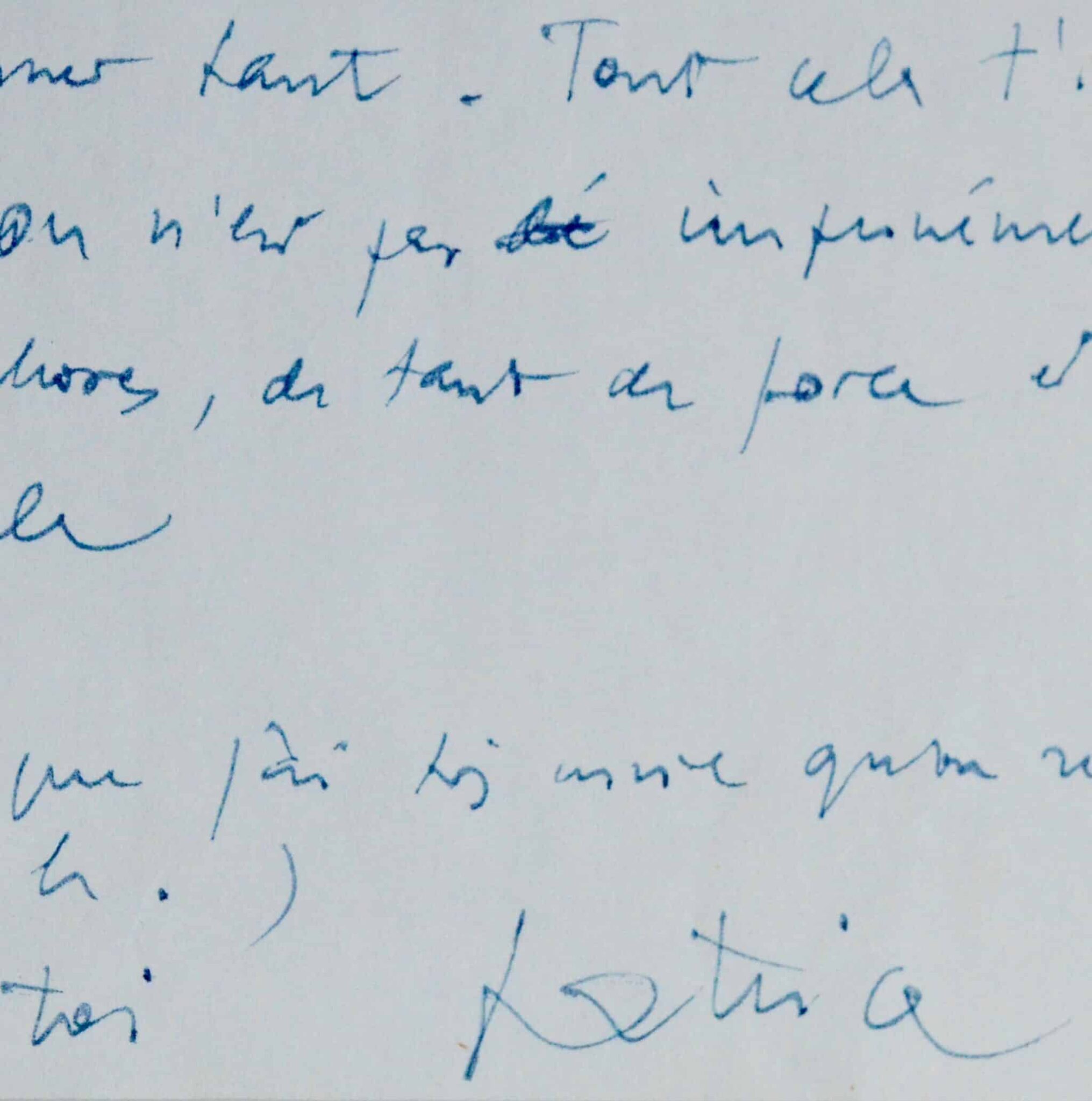 Superbe lettre de Patrice Chéreau, sur Les Paravents, de Jean Genet