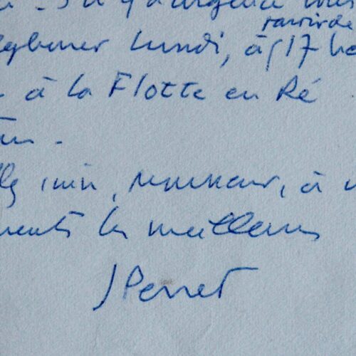 Jacques Perret demande des précisions avant d'envoyer son texte