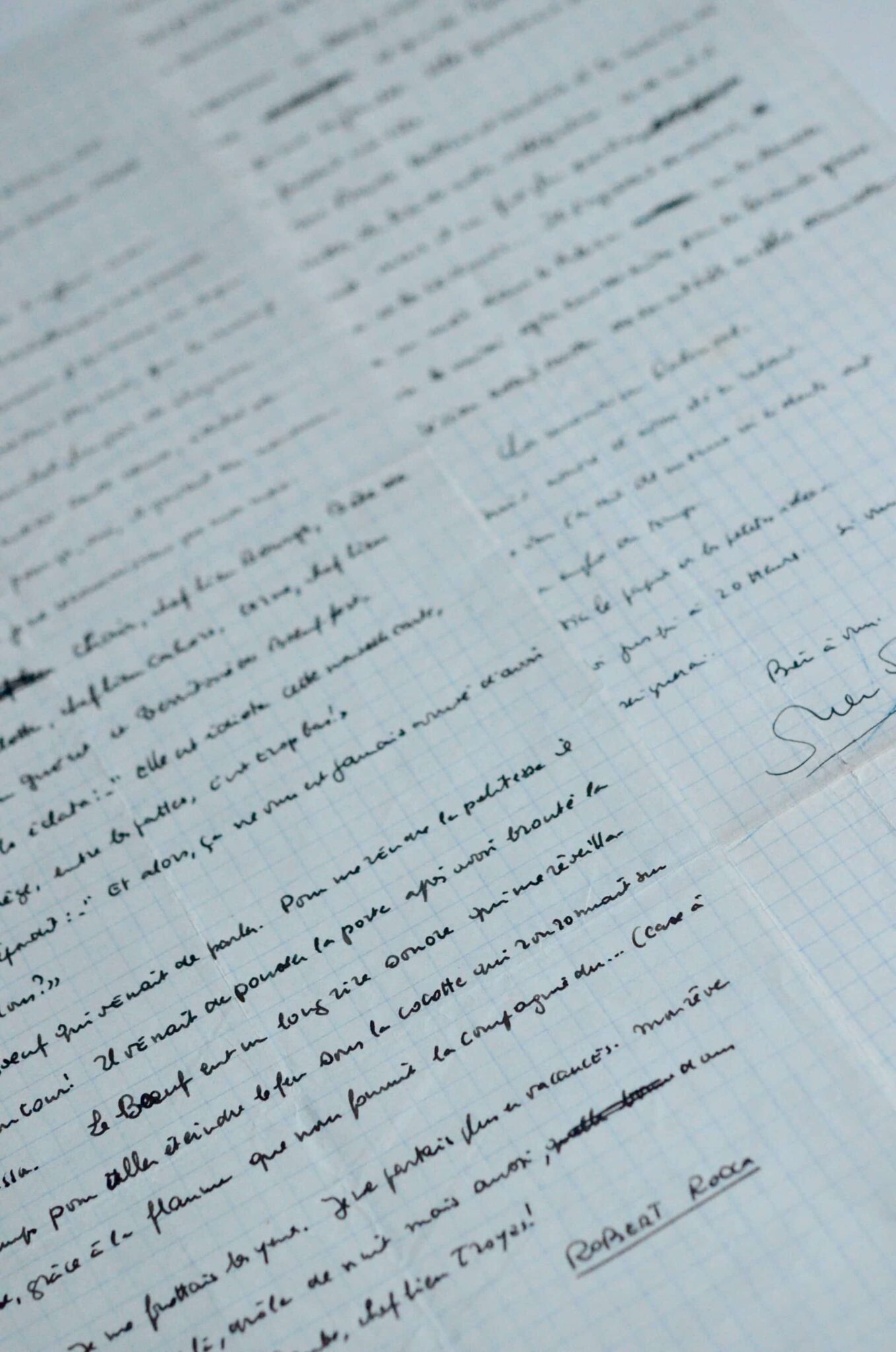 Manuscrit de ‘Petite géographie bovine de la France’ de Robert Rocca