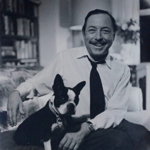 Grand portrait photographique dédicacé de Tennessee Williams