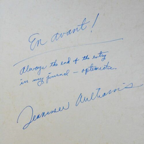 Tennessee Williams : "Always the end of the entry in my journal - optimistic"