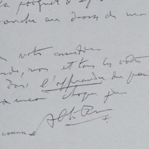 Belle lettre de l'Abbé Pierre à Régine Deforges