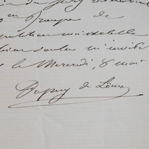 Henri Dupuy de Lôme dîne avec le jury de l'Exposition universelle