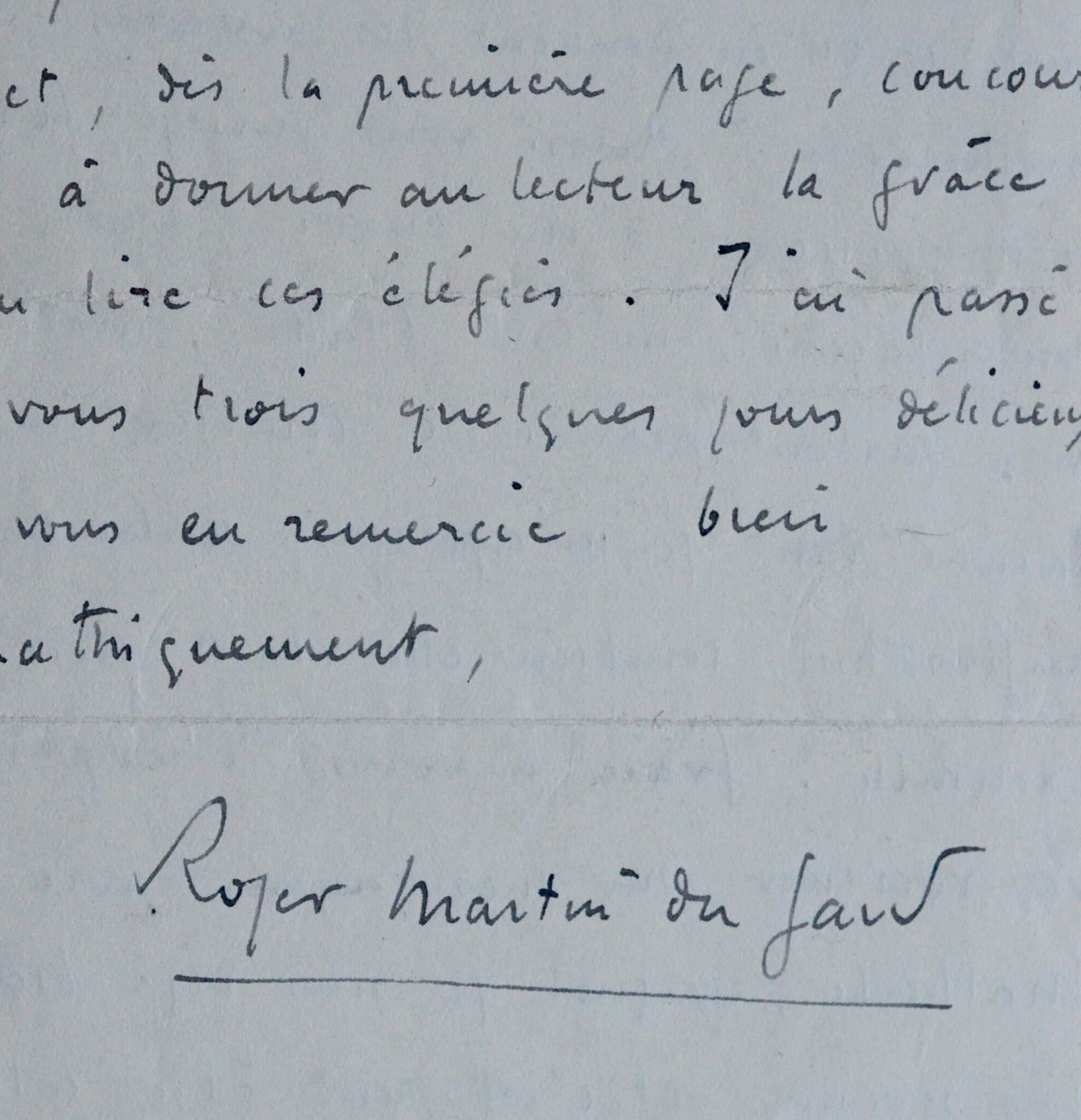 Roger Martin du Gard découvre la poésie de Théophile de Viau