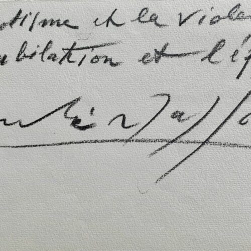 A scandalous maxim by André Masson