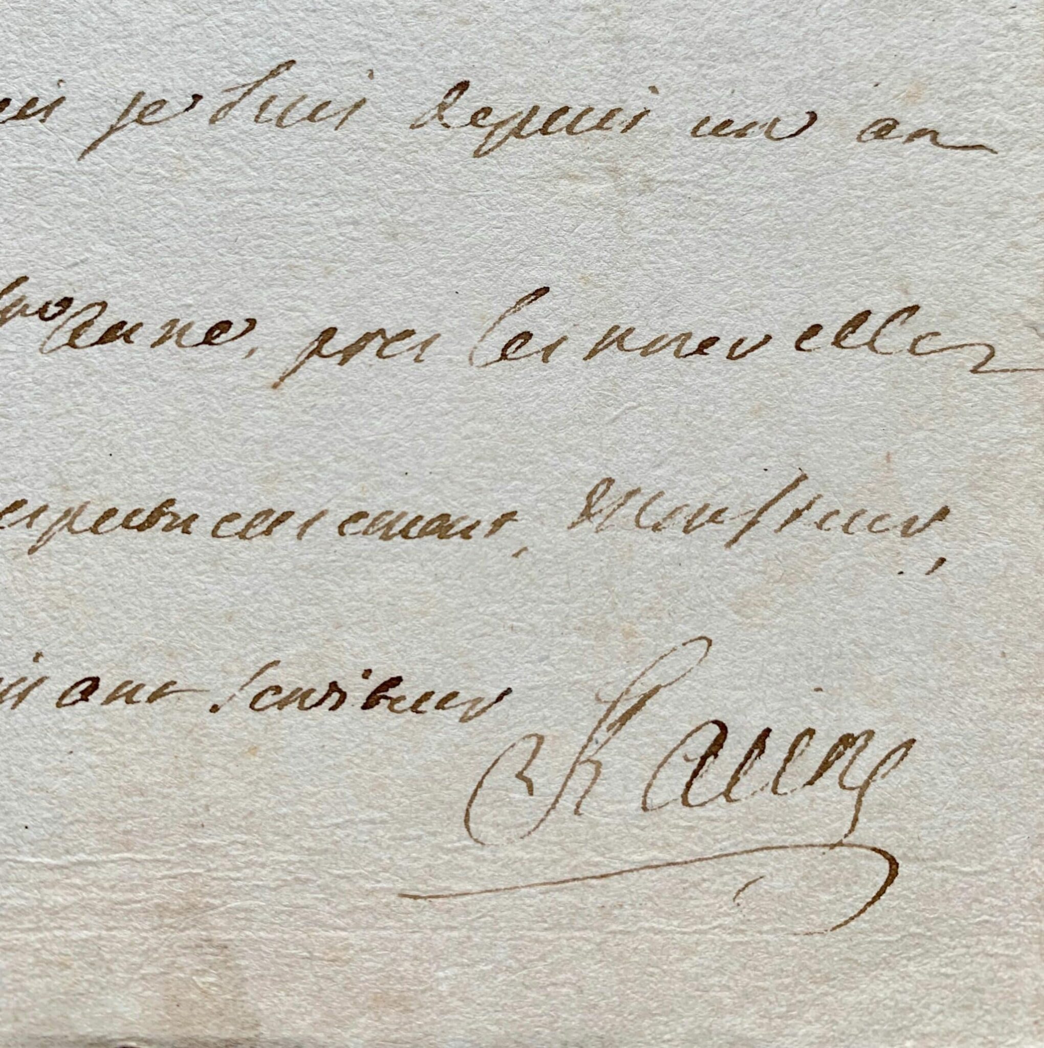 Louis Racine reçoit des vers de Gerhardus Nicolaus Heerkens