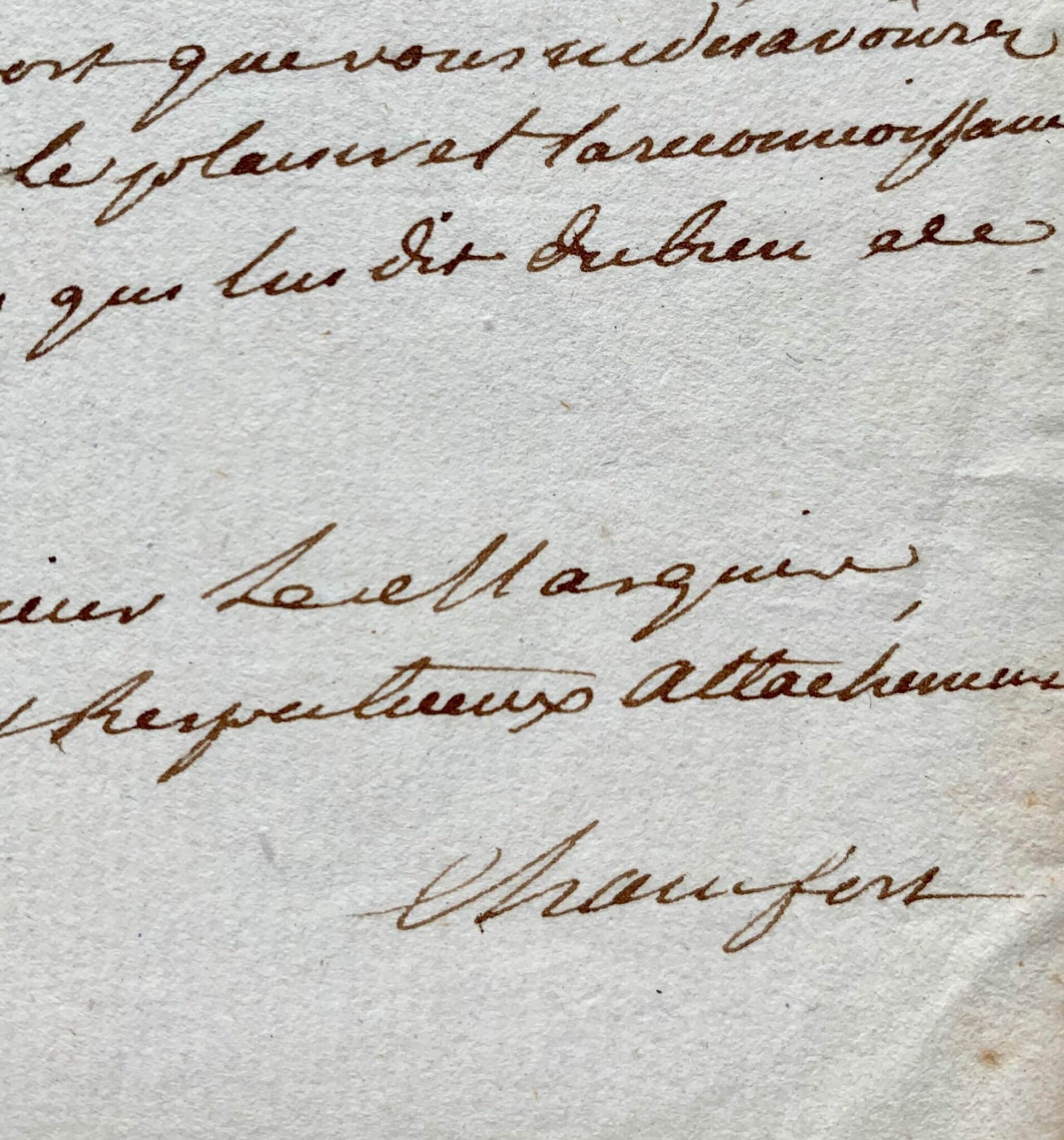 Belle lettre de Chamfort jugeant sévèrement sa production littéraire