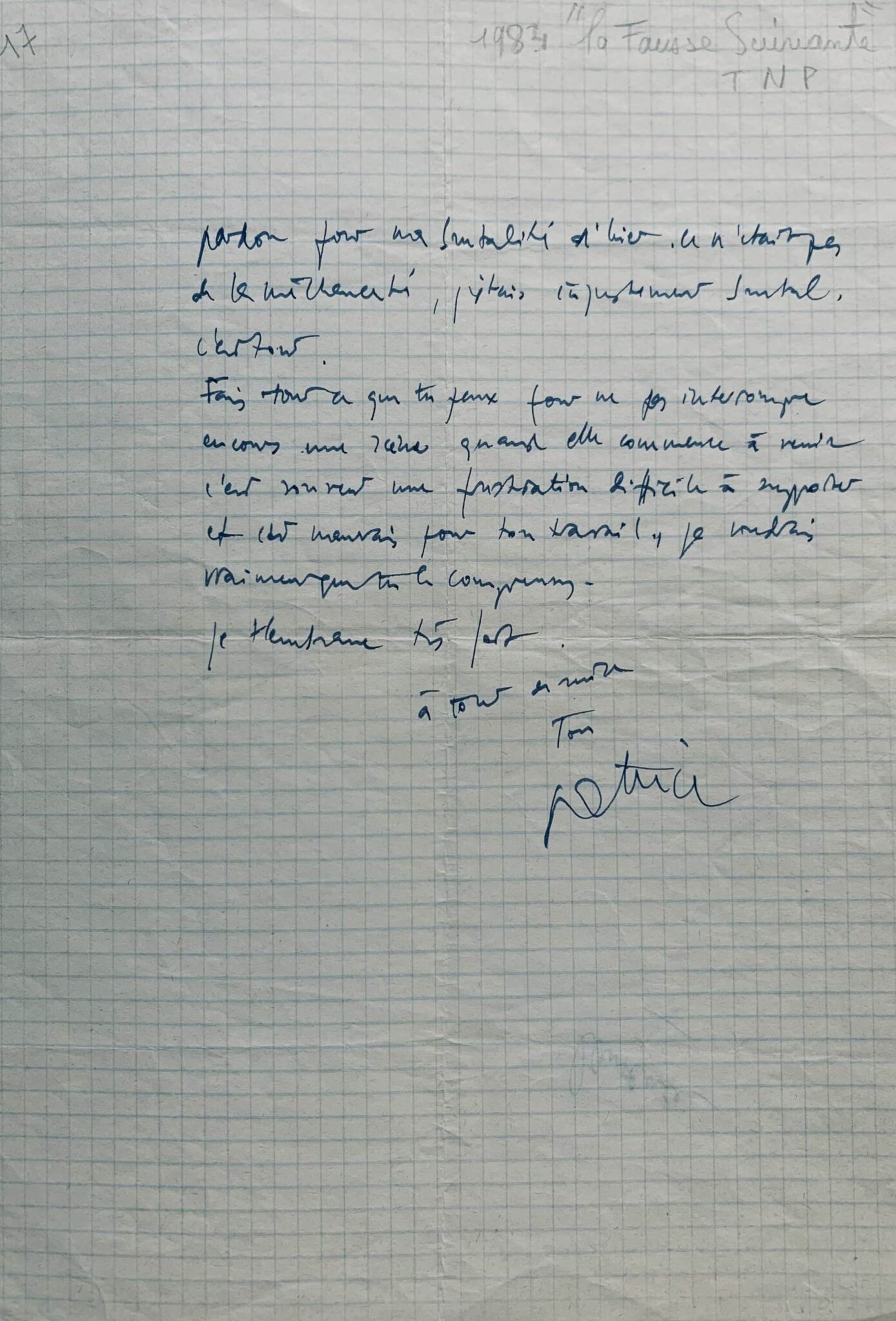 Patrice Chéreau s’excuse de sa brutalité lors de répétitions