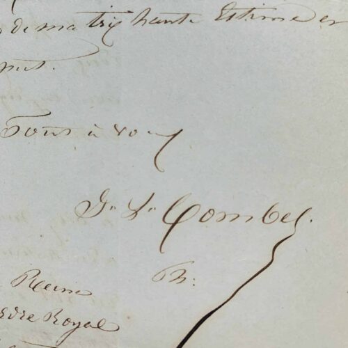 Belle lettre du préhistorien Ludomir Combes sur l'ancienneté de l'homme dans la vallée du Lot
