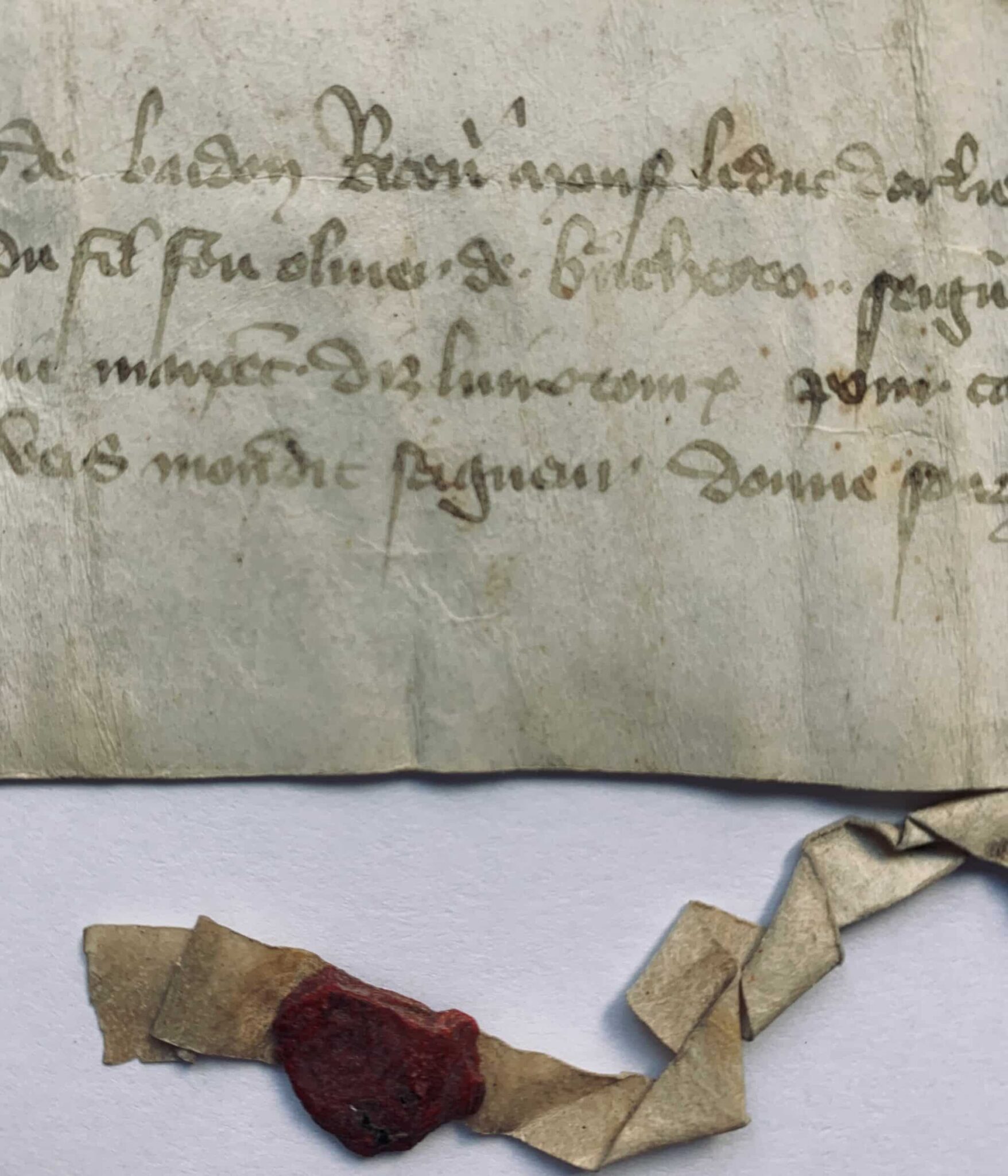 Charte de la guerre de cent-ans évoquant l’abbaye de Saint-Maixent (Deux-Sèvres)