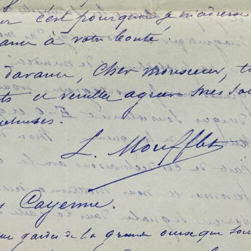 Lettre d'un chercheur d'or écrite des profondeurs de la Guyane en 1889