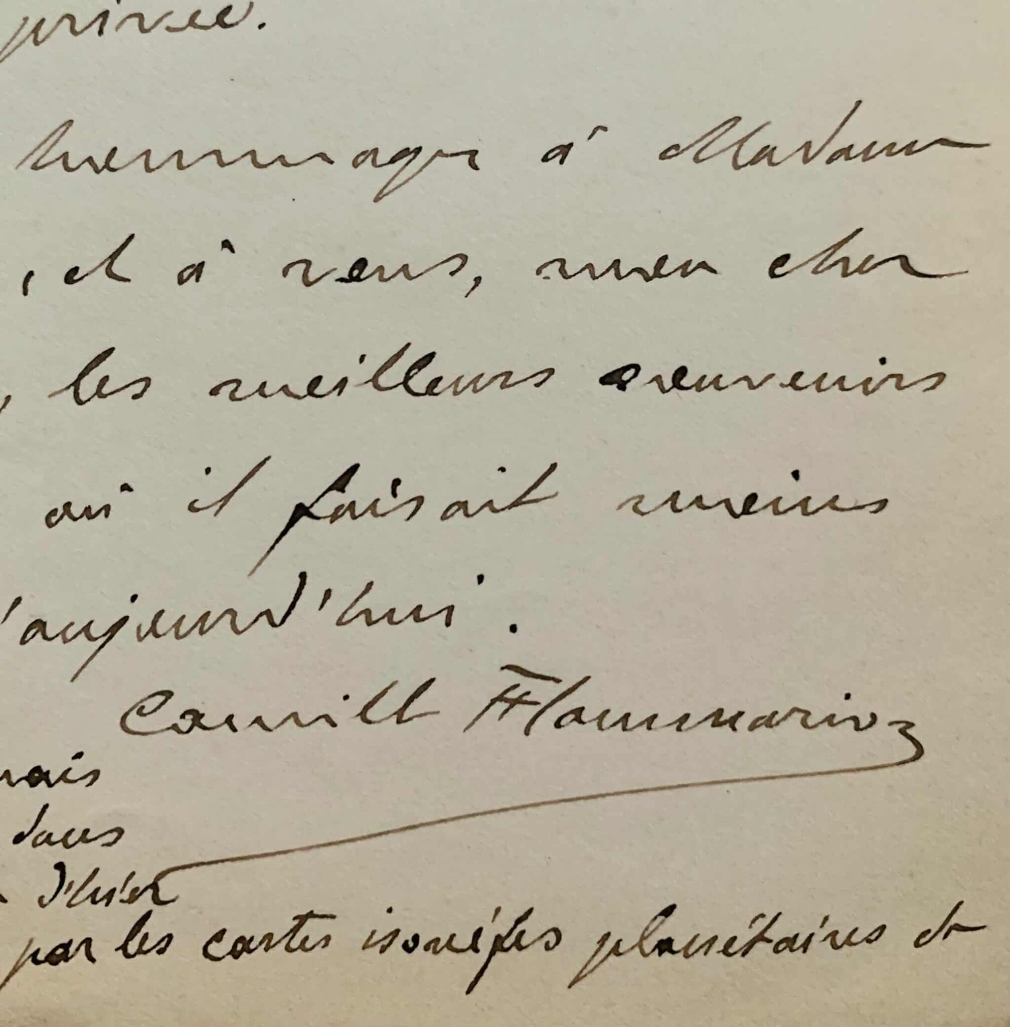 Camille Flammarion déplore le manque de considération envers l’astronomie privée