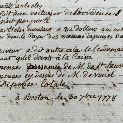 Guerre d'indépendance américaine : de Boston, en 1778, Borda fait les comptes
