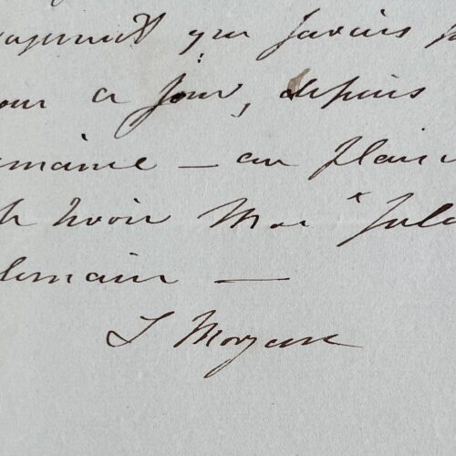La romancière irlandaise Lady Morgan séjourne à Paris