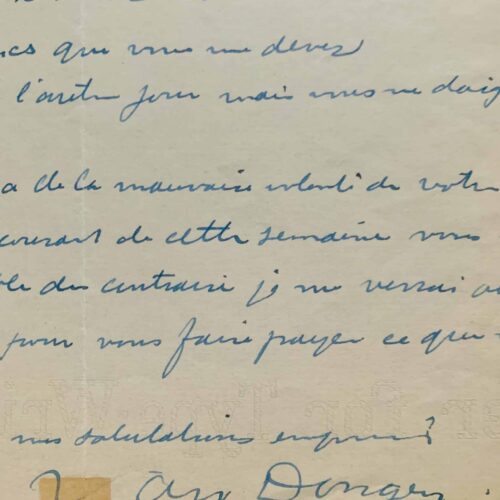 Van Dongen réclame son dû pour la suite de lithographies "Femmes"