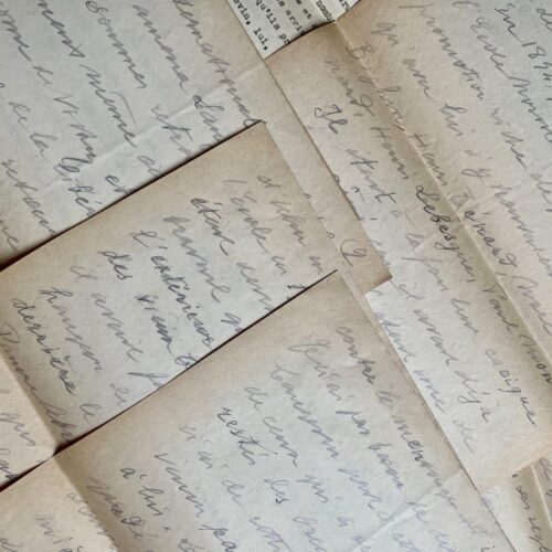 Manuscrit de Paul Dupuy consacré au physicien Paul Langevin