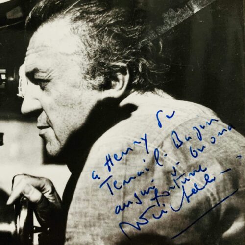 Fotografía autografiada de Federico Fellini