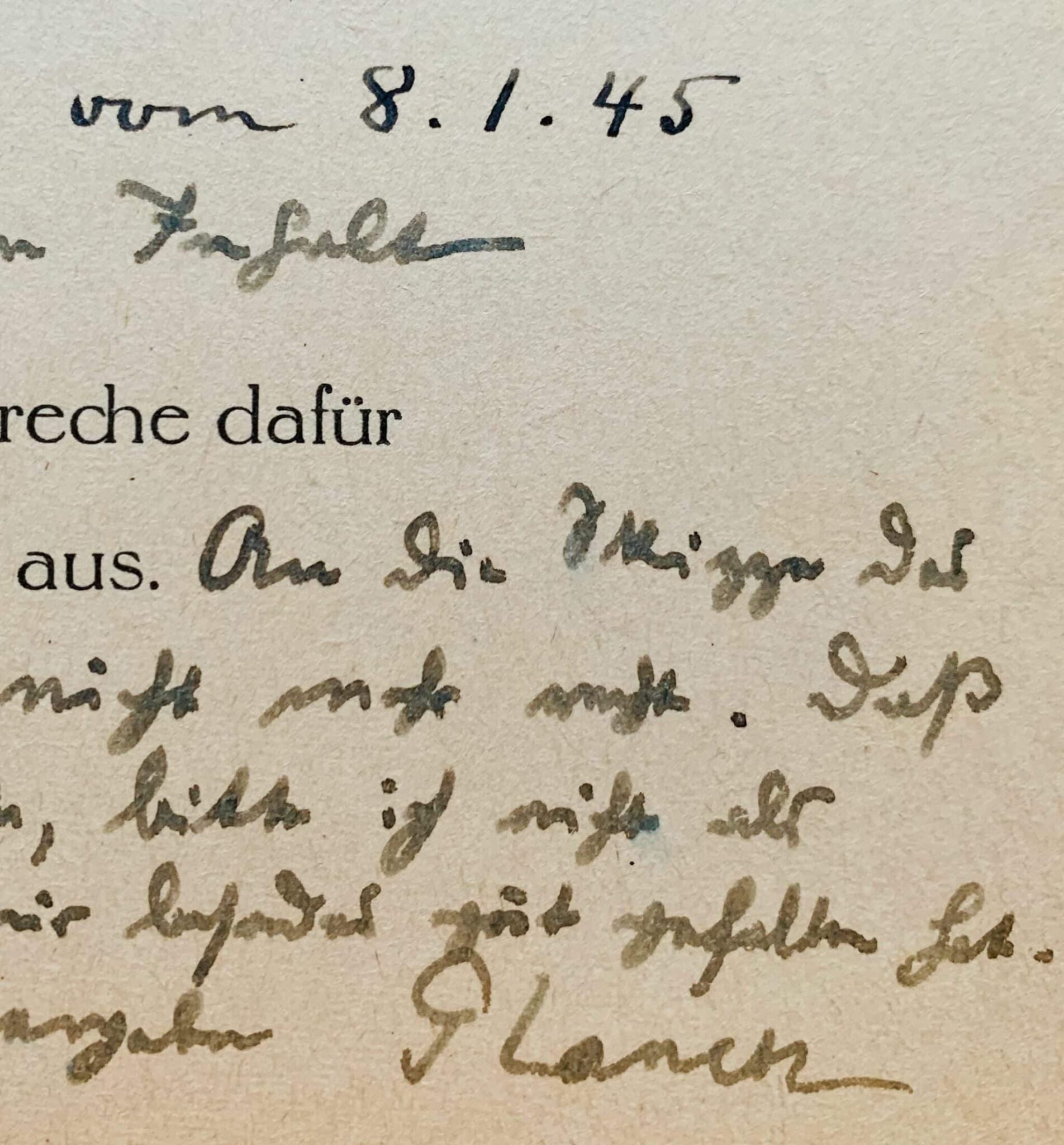 Max Planck évoque une esquisse du peintre Fritz Reusing avec son éditeur Keiper