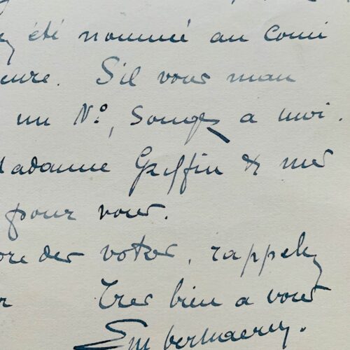 2 belles lettres d'Émile Verhaeren à Francis Vielé-Griffin