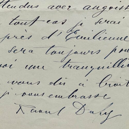 Raoul Dufy is worried about his wife Émilienne and anxiously awaits the events of the war