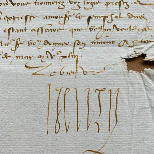 Rare lettre du roi de Navarre Henri II d'Albret, rassemblant ses forces face aux troupes de Charles Quint