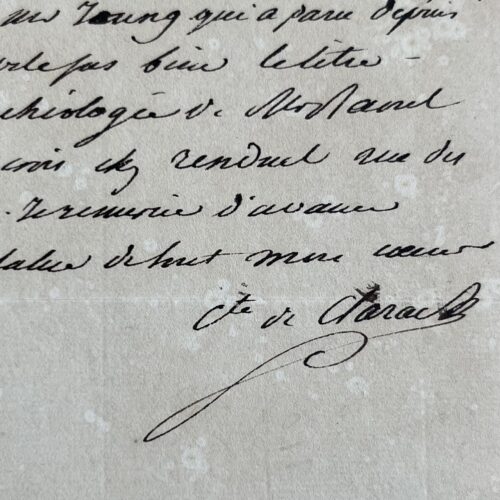Le comte de Clarac se procure les travaux hiéroglyphiques des égyptologues Champollion et Young