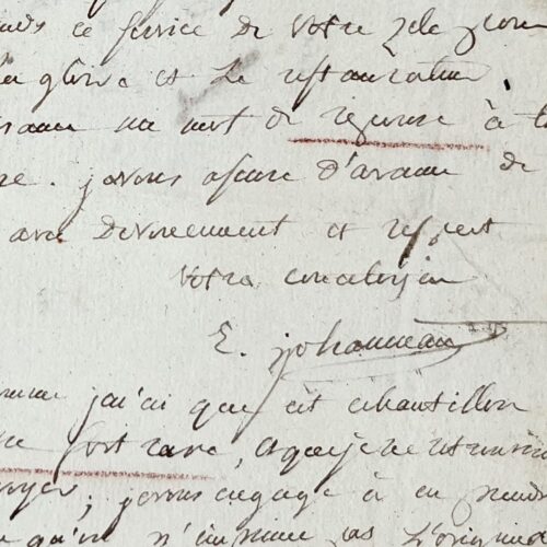 Lettre d'Eloi Johanneau à Jacques Le Brigant sur la traduction d’Ossian en langue bretonne