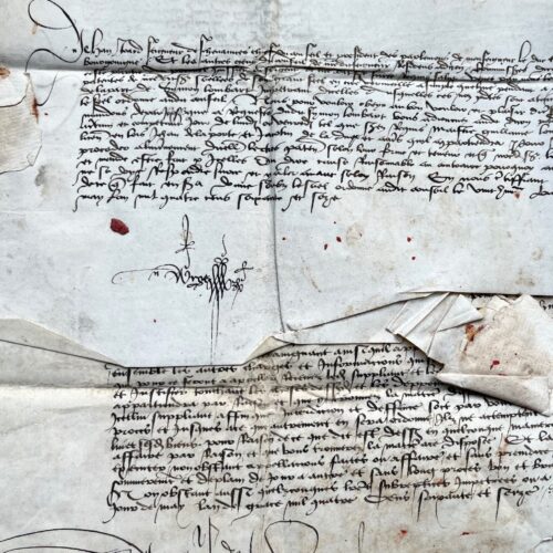Rare mandement de Charles le Téméraire sur l'assassinat de Guillaume Lombart