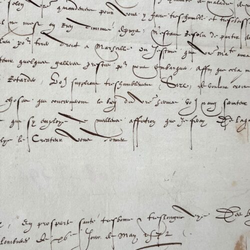 Lettre du Cardinal de Guise au Roi Charles IX sur la mort du Pape Pie V