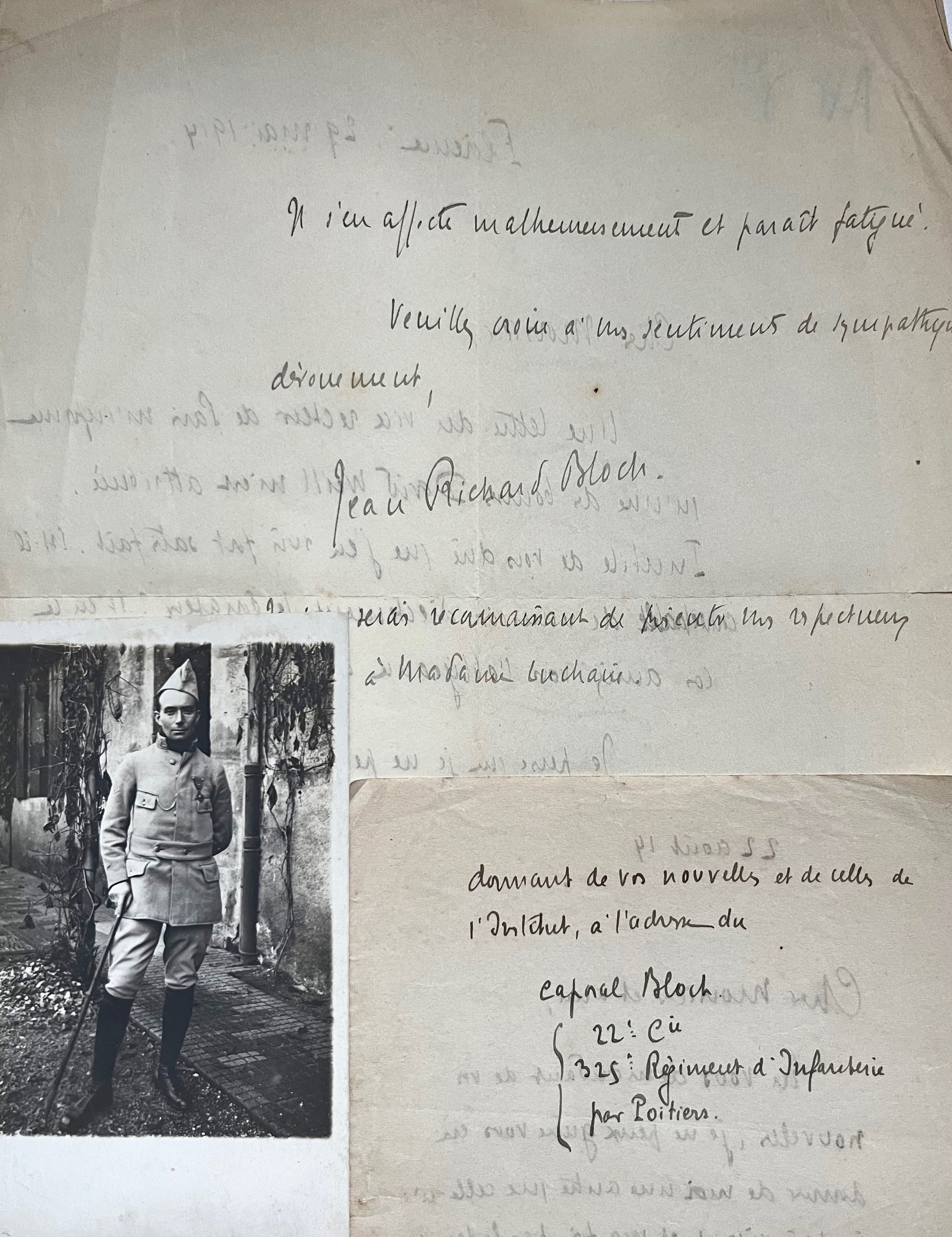 1914 : Jean-Richard Bloch écrit du front et reçoit une bourse David-Weill