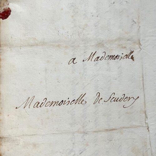 Très belles lettres de Charles-Claude Genest à la précieuse Madeleine de Scudéry