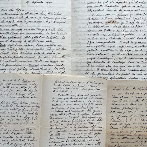 Belles et longues lettres du philosphe André Lalande sur Francis Bacon et les Études galiléennes