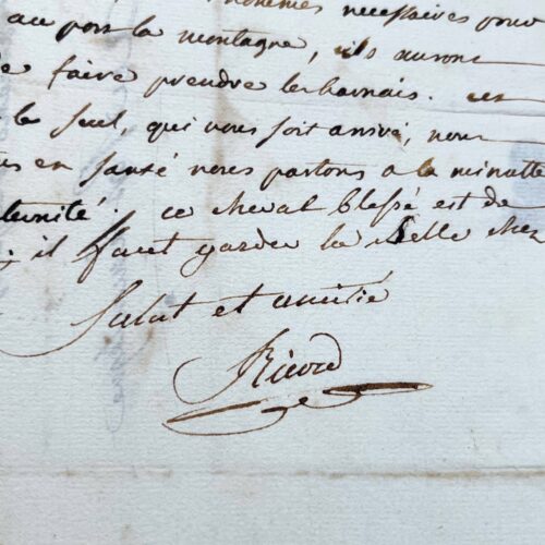 Le conventionnel Jean-François Ricord signale à Saliceti son départ pour Port-la-Montagne (Toulon)