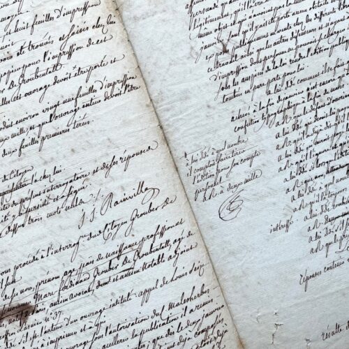 Compte-rendu de comparution de Rainville et Grouber de Groubentall pour avoir publié "Appel de Louis seize à la Nation"