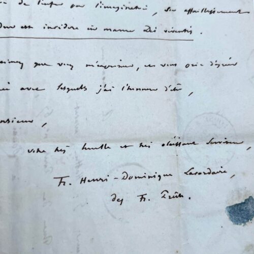 Le Père Lacordaire développe les douze points de sa conférence sur l'Enfer et les peines de l'âme