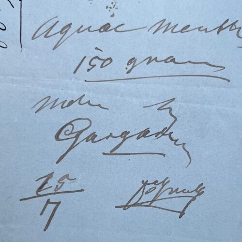 Ordonnance du médecin hongrois David Gruby