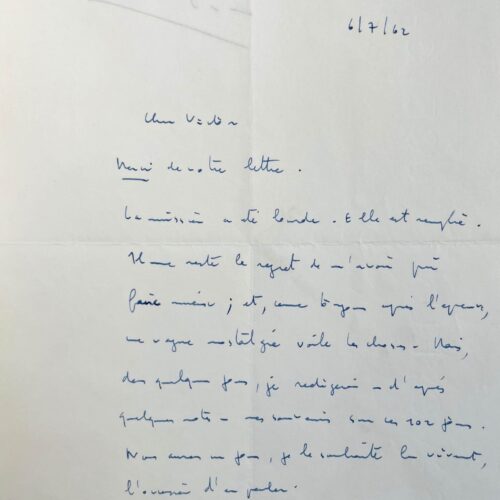 Importante lettera di Christian Fouchet in seguito al referendum sull'autodeterminazione in Algeria