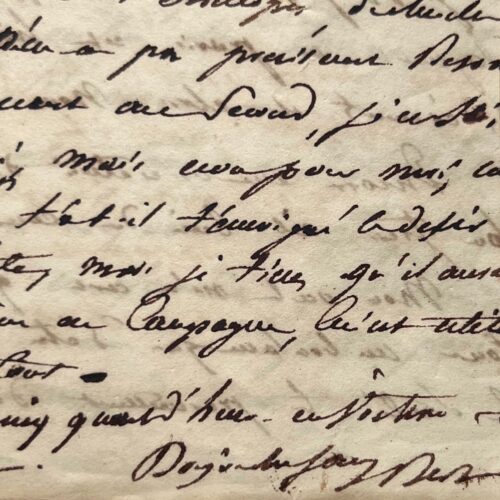 Longue lettre du général Bertrand adressée à sa femme Fanny depuis la Pologne en 1813