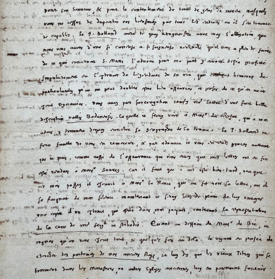 Rare lettre de Jacques Sirmond, grand érudit et confesseur de Louis