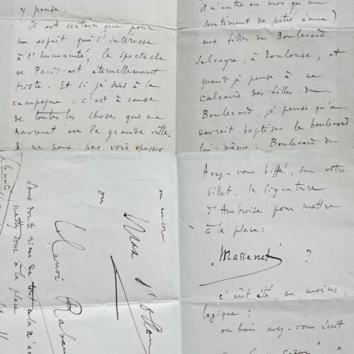 Deux amusantes lettres de Charles Koechlin à Fernand Halphen, écrites de Villers-sur-Mer