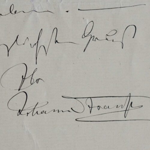 Johann Strauss (fils), le grand compositeur viennois de valses, promet de brûler des lettres
