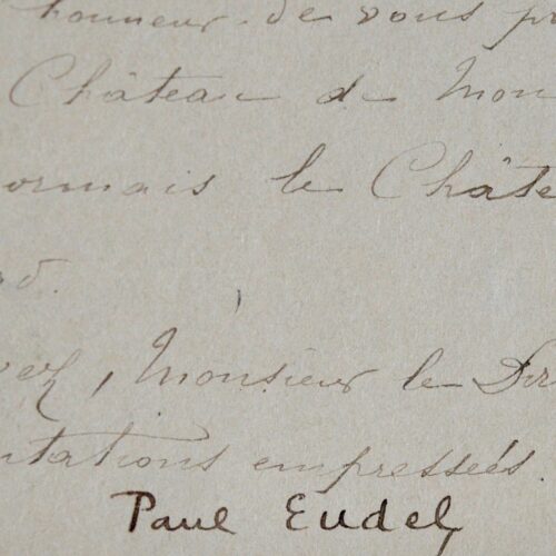 Paul Eudel achète la château de Mon Repos et le renomme "château du Gord"