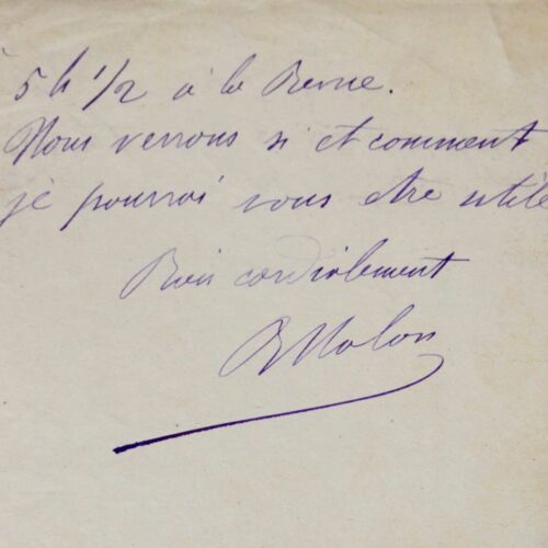 Benoît Malon, fondateur de la Revue Socialiste, partisan d'une action collective