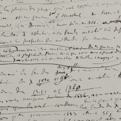 Lettre scientifique d'Henri Becquerel sur les spectres prismatiques et les longueurs d'onde dans l'infrarouge