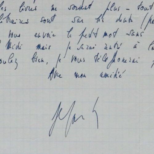 Jean-Paul Sartre déplore le conflit Gallimard/Hachette qui retarde la sortie de L'Idiot de la famille
