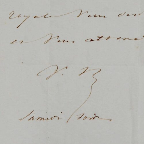 Victor Hugo invites his friend Achille Brindeau to his home in the Place Royale